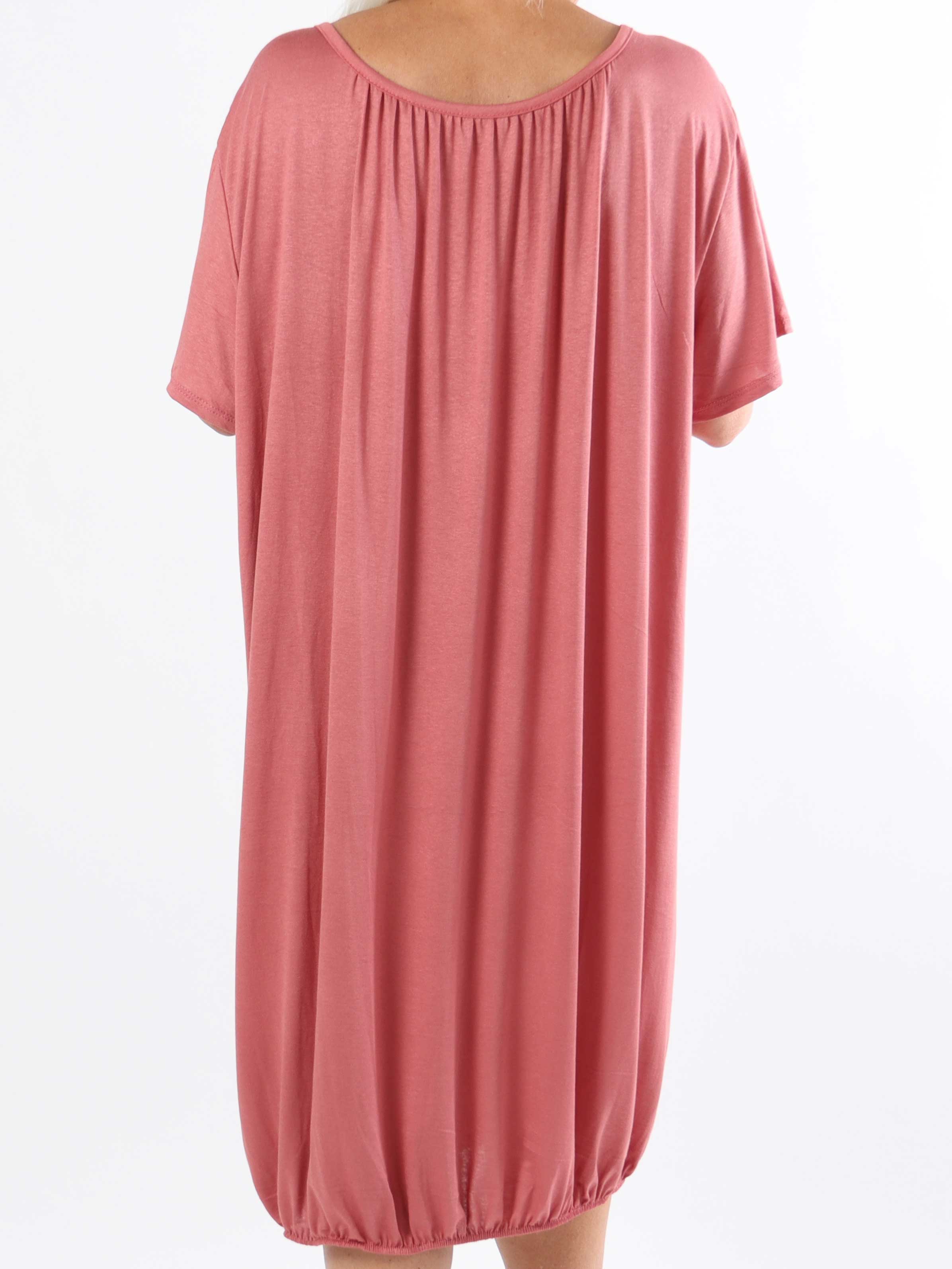 Miracle Dress - Basic plus size klänning i viskos med resår nedtill